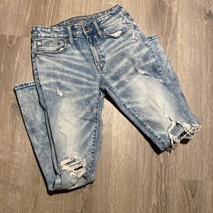 American eagle outfitters  28x30 acid wash skinny jeans flex